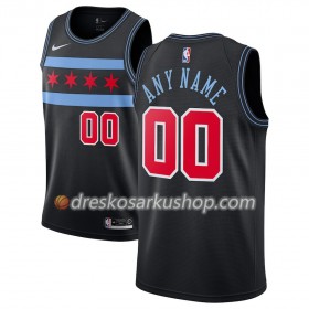 Muški NBA Dres Chicago Bulls Personalizirani Nike 2018-19 City Edition Crna Swingman